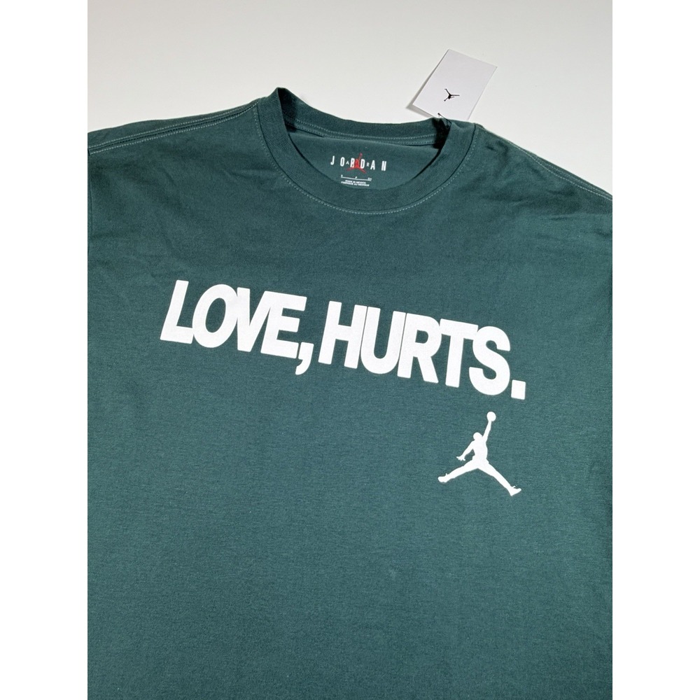 Nike Air Jordan Jalen Hurts Love Hurts T-shirt Green Eagles Men's Size Small NWT